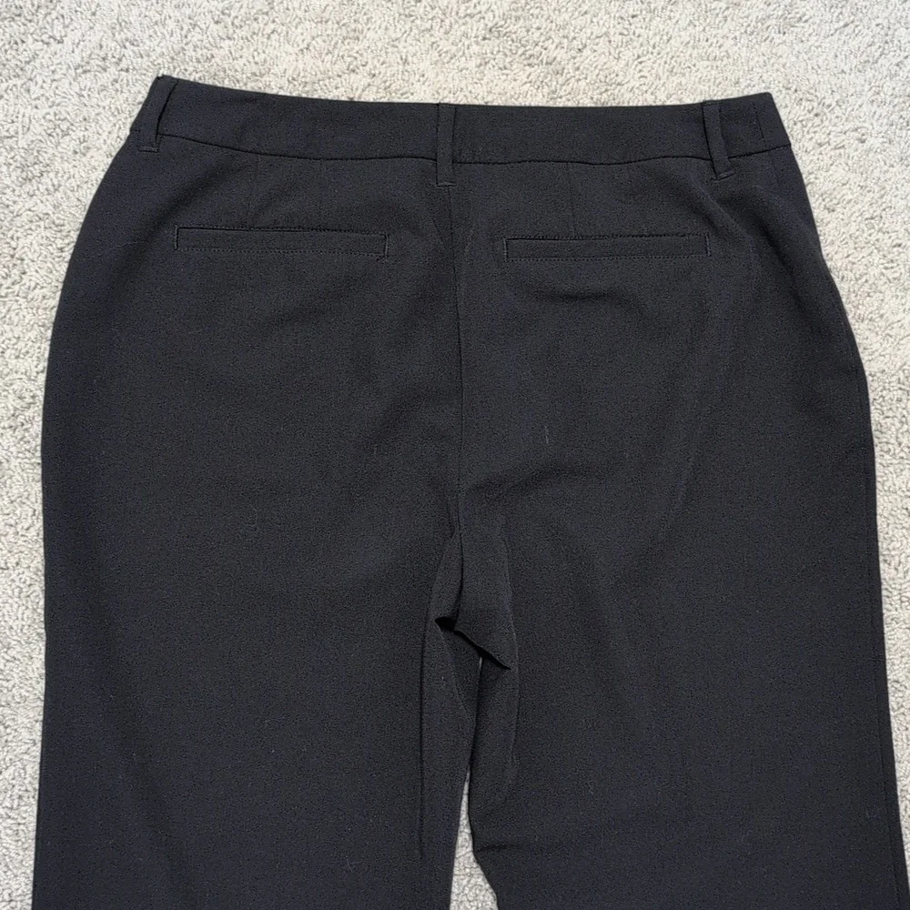 Chico's Black Straight Leg Slacks Work Pants Women's Size 1(8) Short - Picture 8 of 9